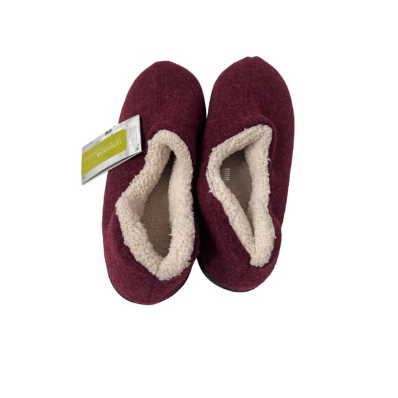 Ultraideas Burgundy Slippers With Memory Foam & Fleece Lining - Picture 3 of 4